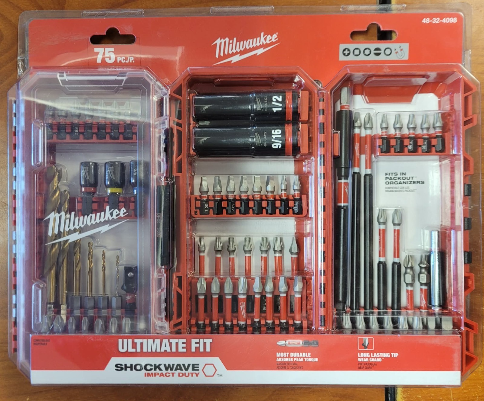 Milwaukee 48-32-4098 SHOCKWAVE Impact Duty Bit Set – NEW