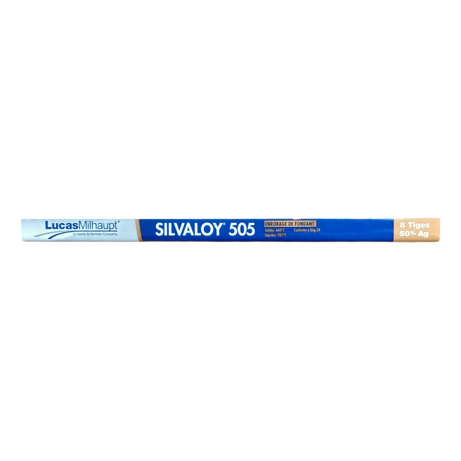 Lucas Milhaupt Silvaloy 505 8 Flux Coated Rods 50% Silver Solder Sticks