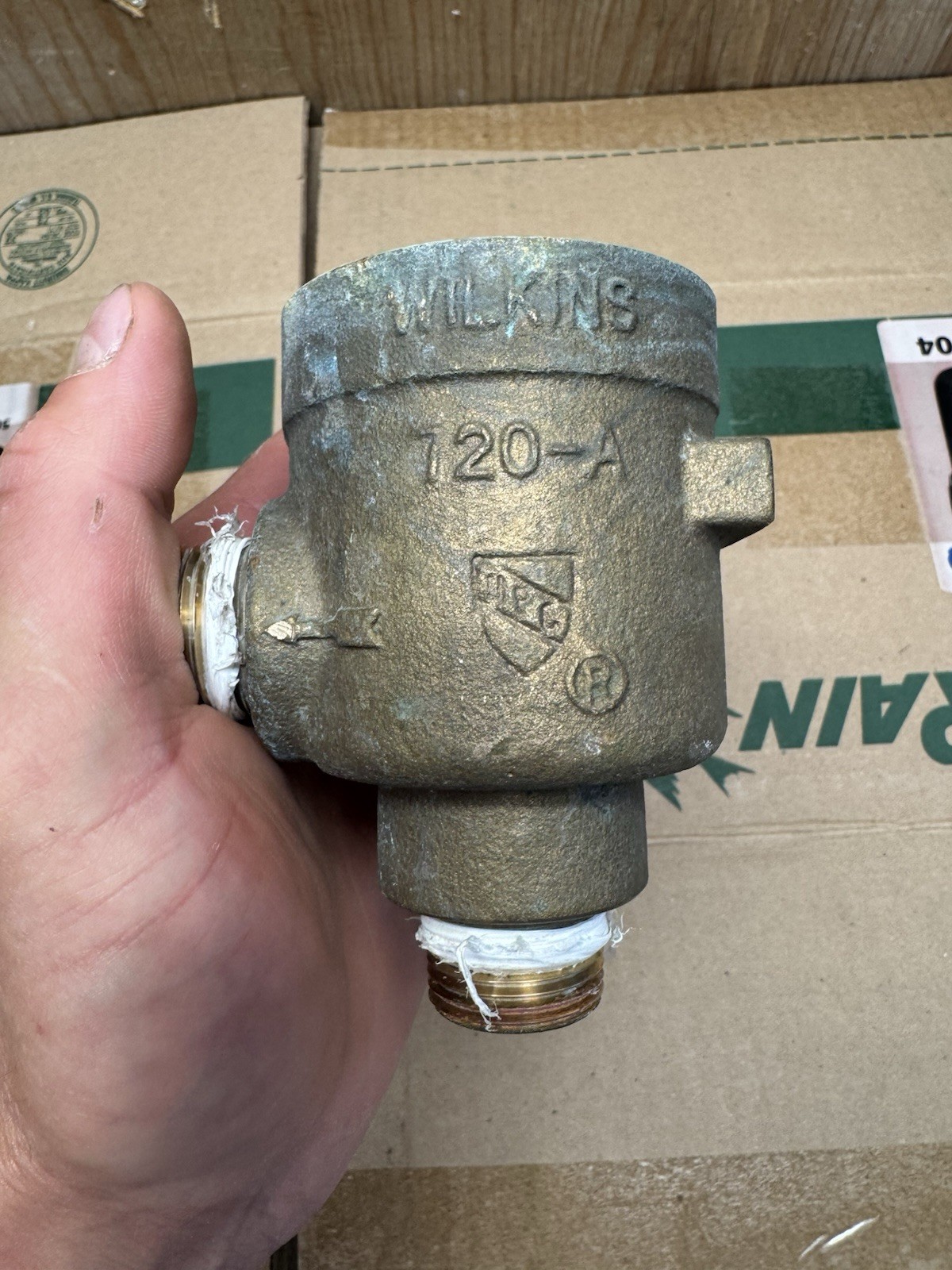 Zurn Wilkins Pressure Vacuum Breaker 720A 3/4″ 34-720A With Ports Top only.