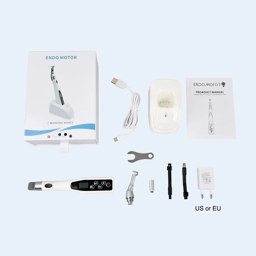Dental Wireless LED Endo Motor 16:1 Contra Angle Handpiece Root Canal Treatment