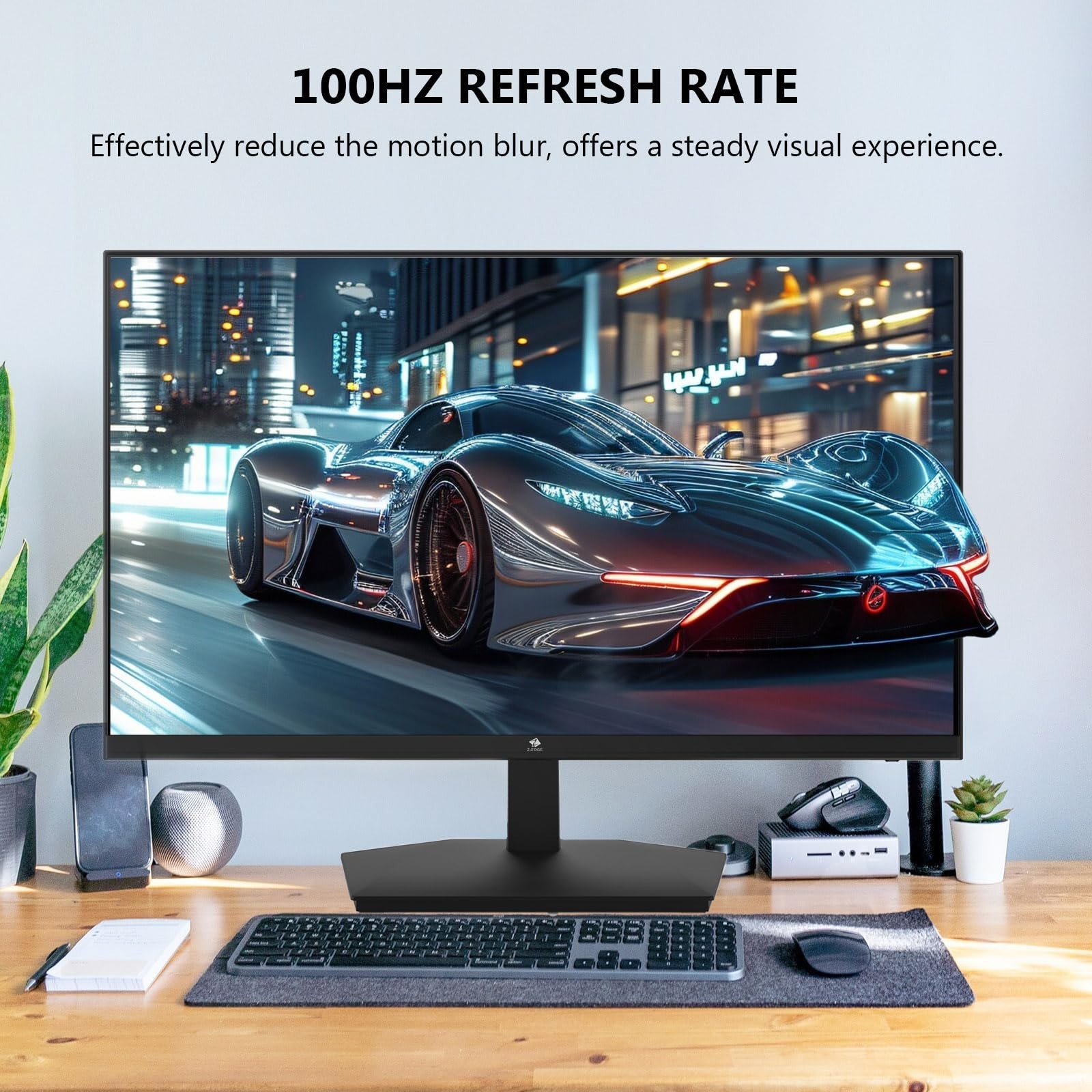 24 inch Monitor, Z-Edge Computer Monitor, Full HD 1920 x 1080p IPS 100Hz PC M…