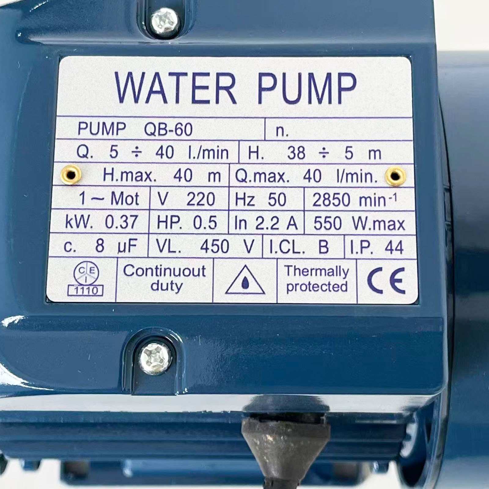 Centrifugal 1/2 HP Electric Water Pump Pool Garden Farm Aluminum Pond