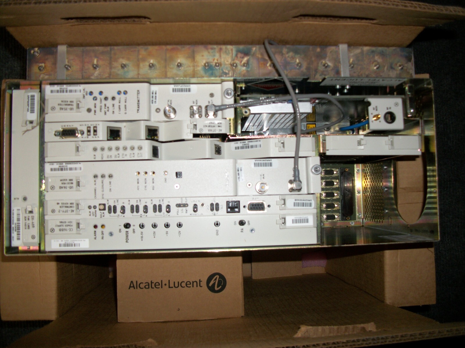 LOT OF 2 NEW ALCATEL LUCENT MDR-8000 MDR -8705EU-50 COAXIAL MICROWAVE RADIO