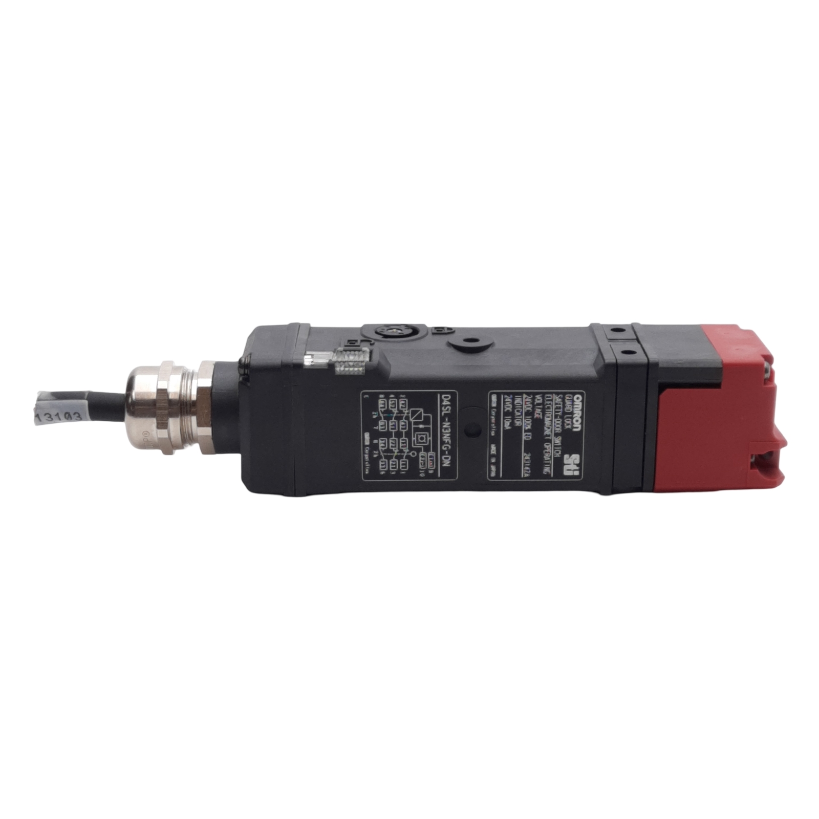 Omron D4SL-N3NFG-DN Safety Door Guard Interlock Switch, 24VDC Coil, 120VAC 1.5A
