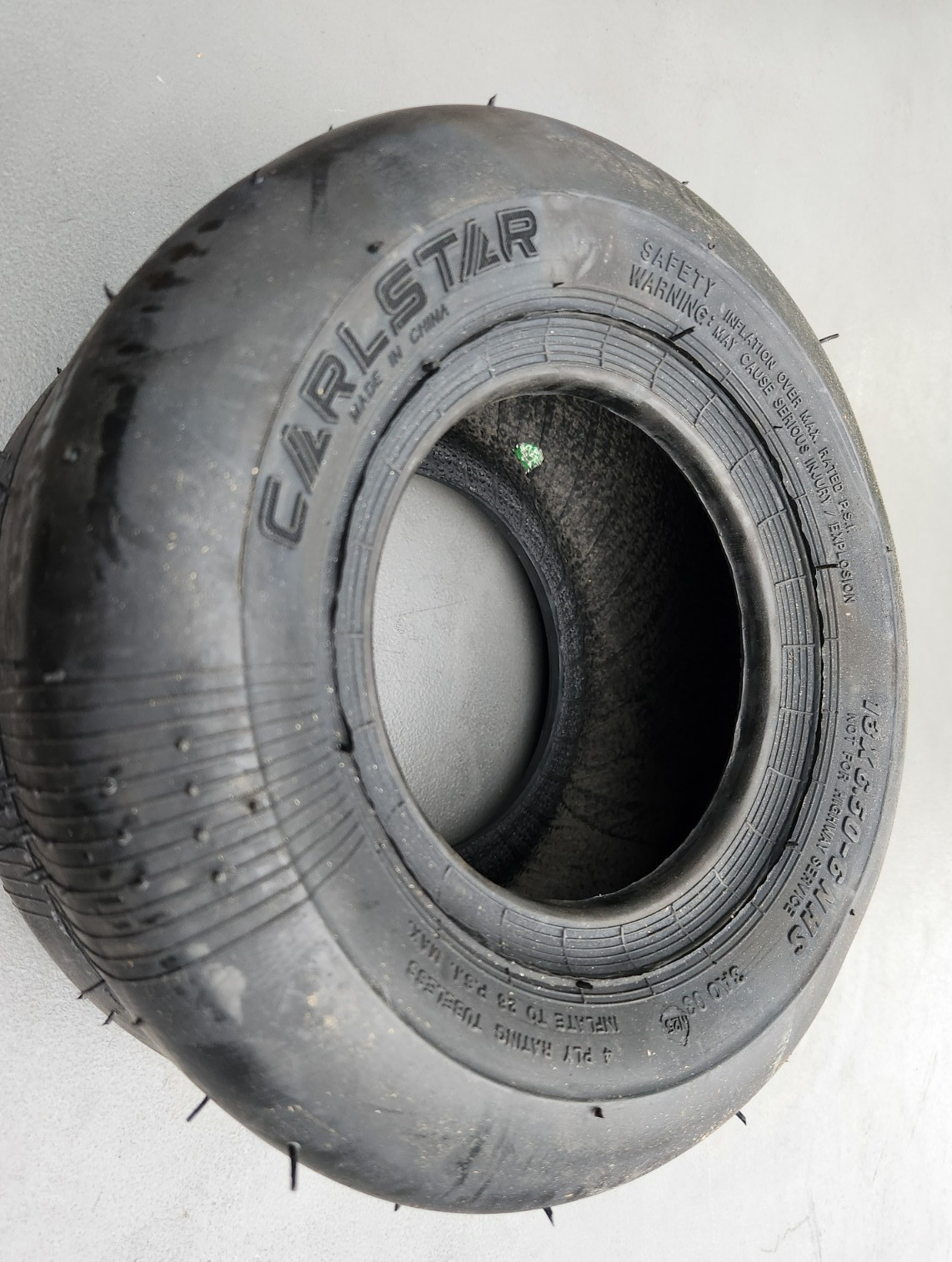 Carlstar 13×6.50-6NHS 4 PR Smooth Tread Tire