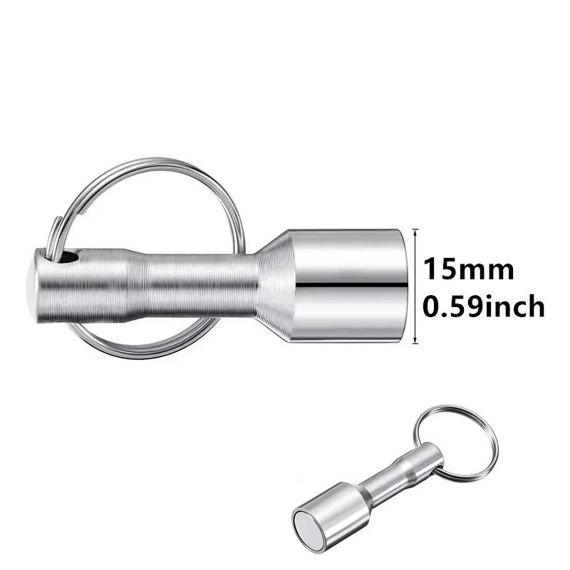 1 Pcs Keychain Neodymium Magnet for Testing Coins, Jewelry, Brass, Gold, Silver