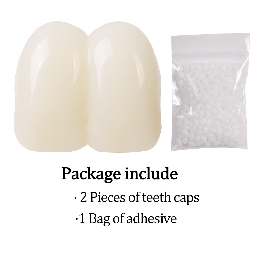 2 Pieces 17mm Deluxe Custom Big Buck Teeth Caps for Clown Bunny Hillbilly Costum