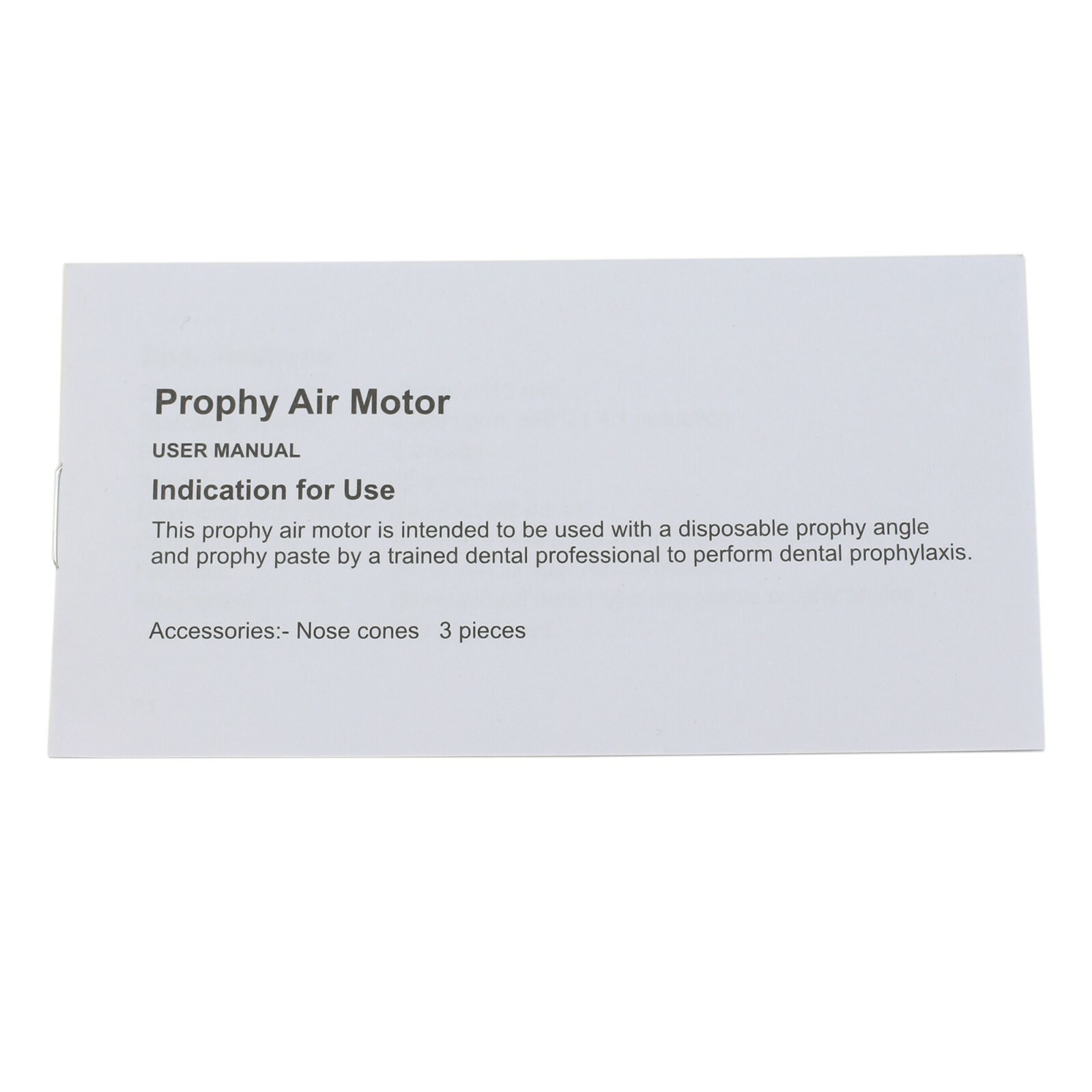 Dental Hygienist Prophy Handpiece Integrity Air Motor 4 Holes 3 Nose Cones Kit