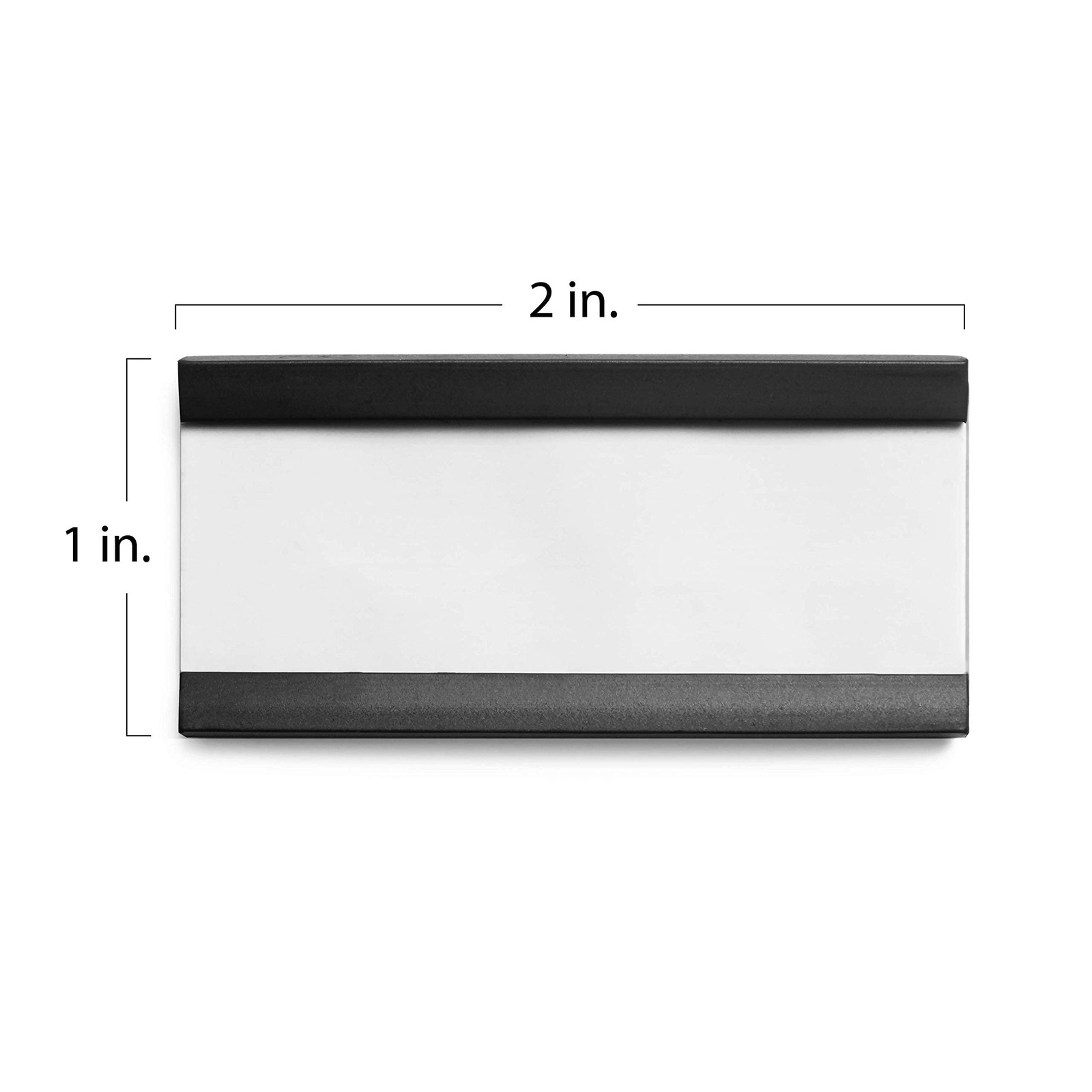 25pcs Magnetic Tool Box Labels 1×2 inches | C Channel 1″ x 2″, Label Holders