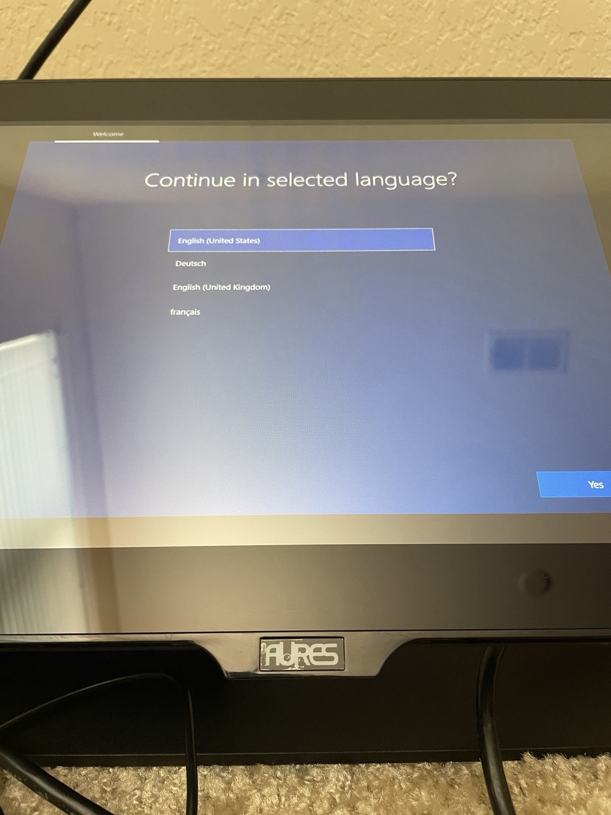 AURES Yuno B 15.6″ Touch POS Terminal Intel 3965U 8GB RAM W/ Stand & PSU – READ