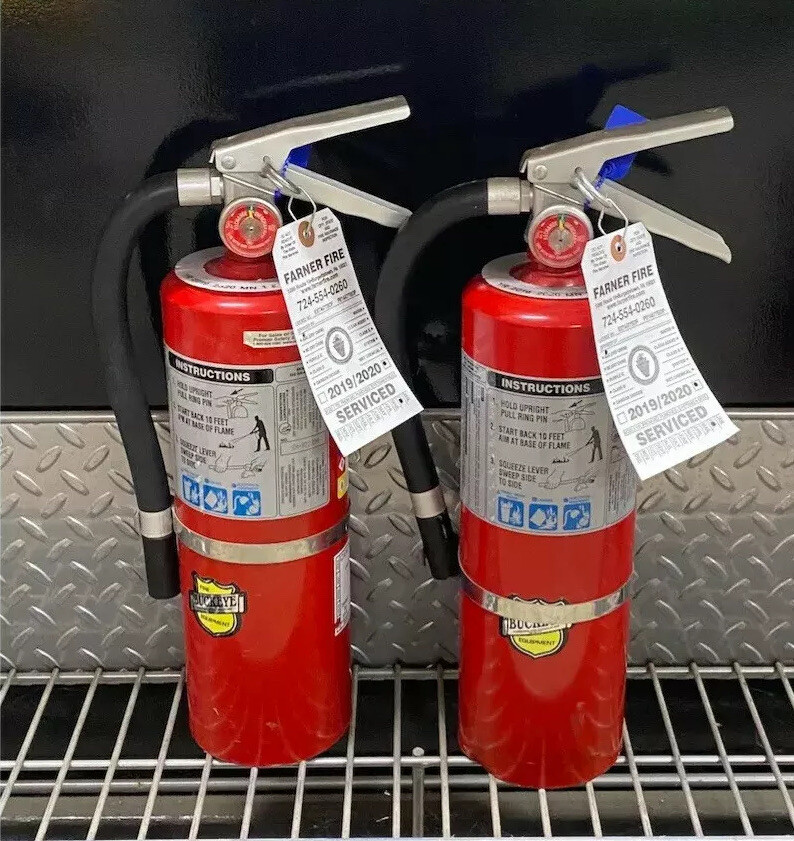 FIRE EXTINGUISHER 5lb Abc (Scratch & Dirty) Set of 2