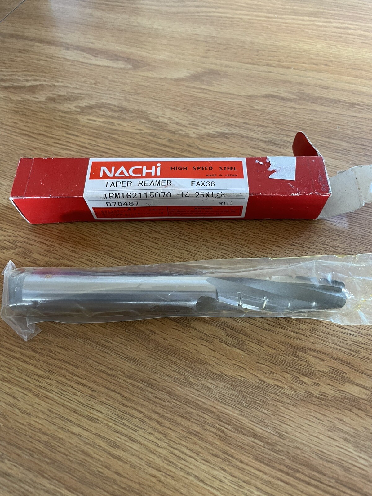Nachi (Japan) 1RM162115070 FAX38 HSS Taper Reamer 14 x 1/8 B78487 W113