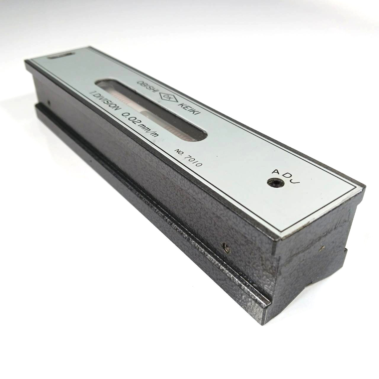 OBISHI KEIKI Precision Level 1DIV. 0.02mm/m No.7010 Machinist Tool JAPAN BA255T