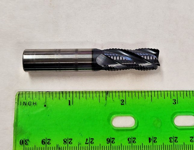 Accupro 7/16 x 7/16 x 1 x 2 1/2 Carbide 4 FL Roughing End Mill SEEM Altin