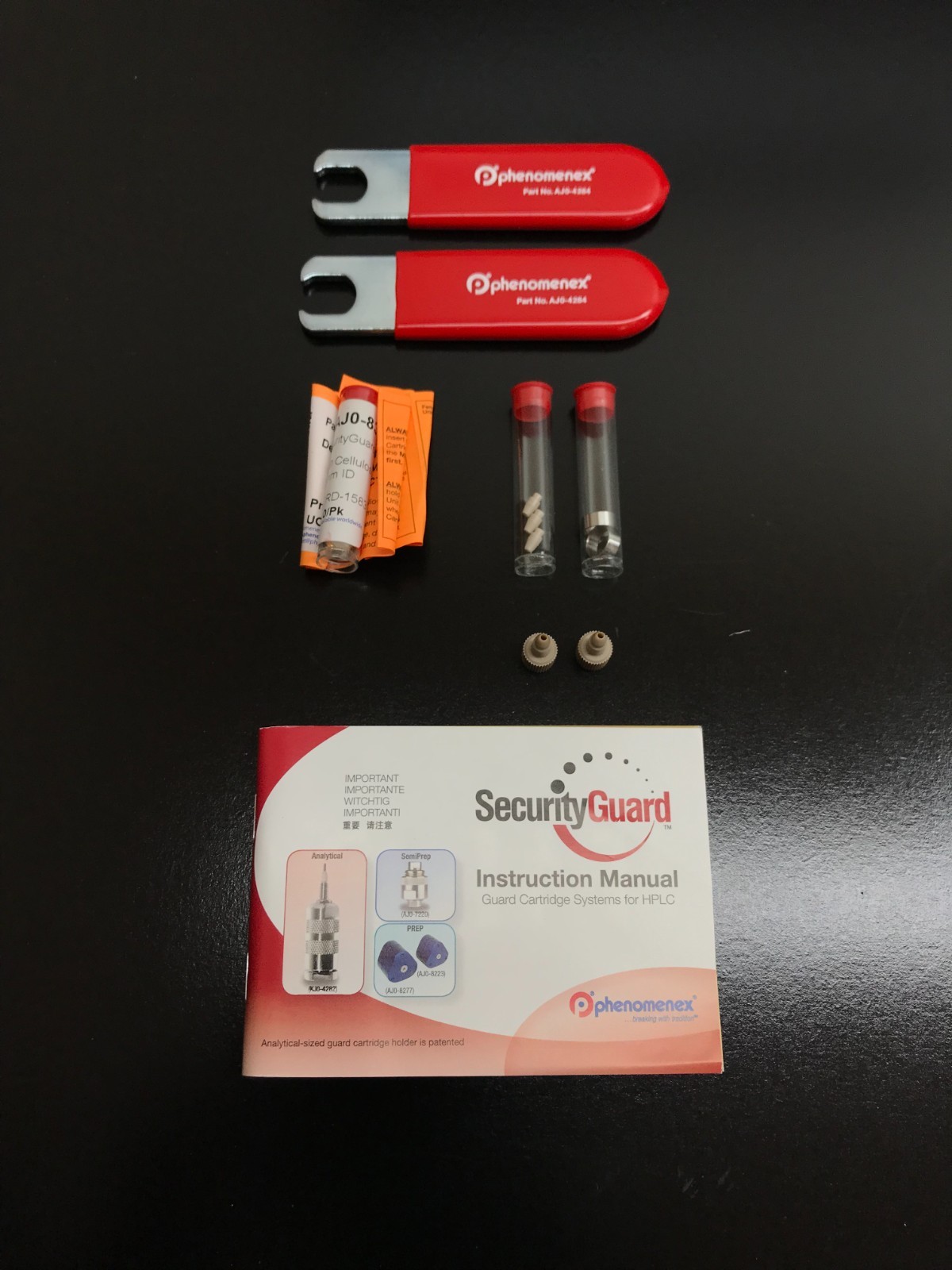 Phenomenex Part No KJ0-4282 SecurityGuard Guard Cartridge Kit