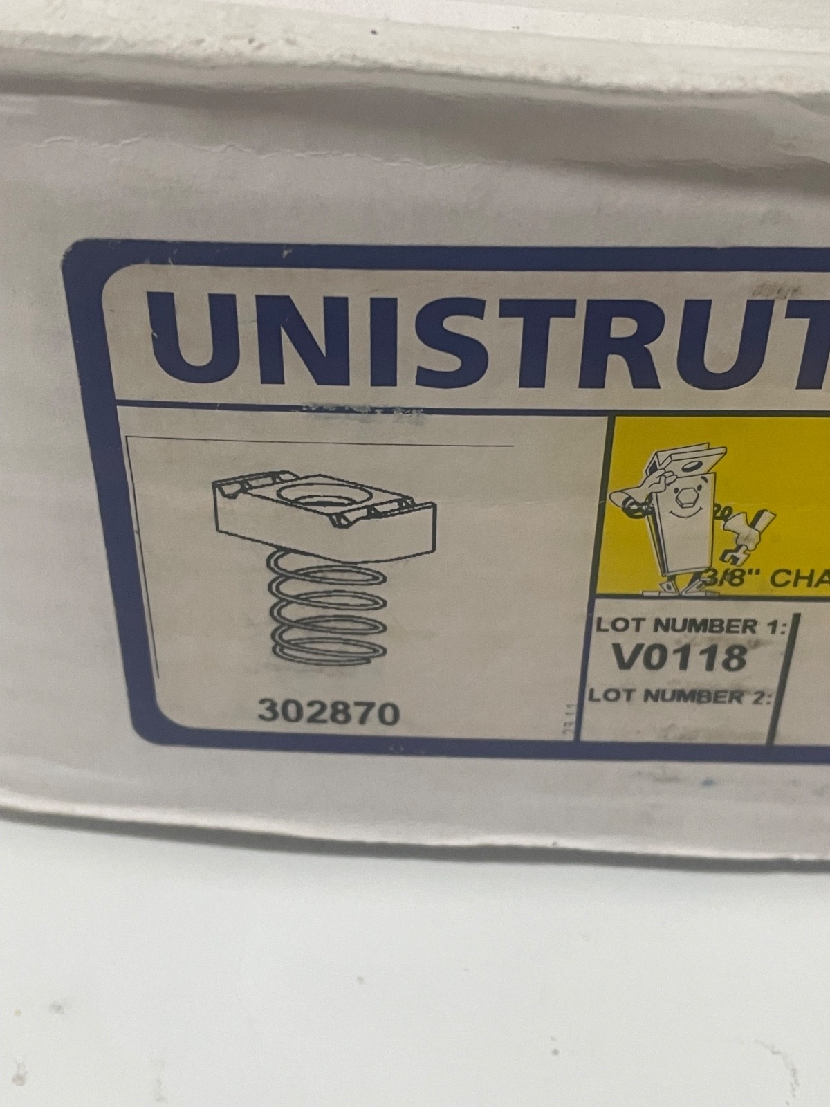 100 Count Box Unistrut Strut Channel Nut with Spring 3/8″-16 Electro-Galvanized