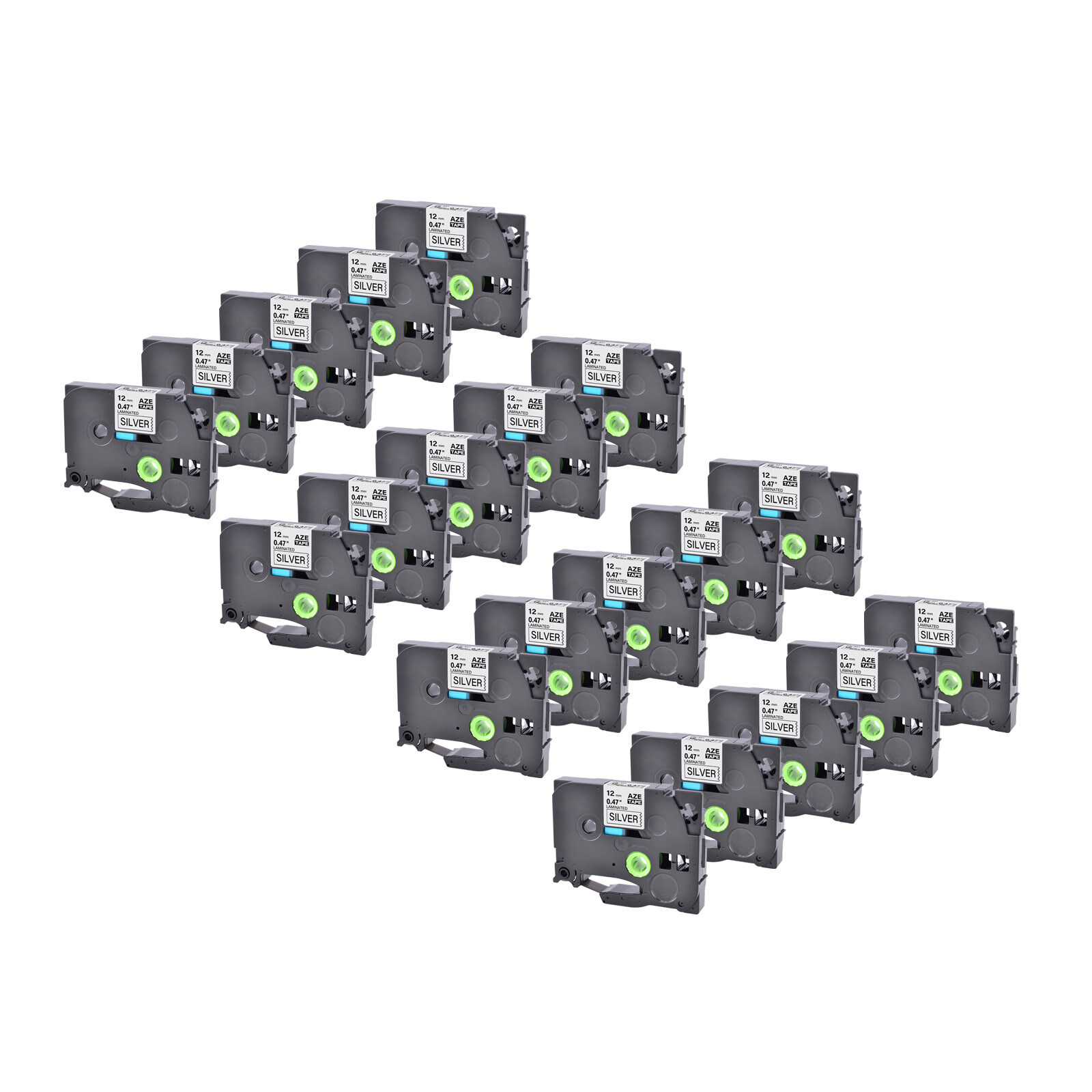 20PK Compatible with Brother P-Touch TZ TZe 931 Black on Silver Tape 0.47″ Label