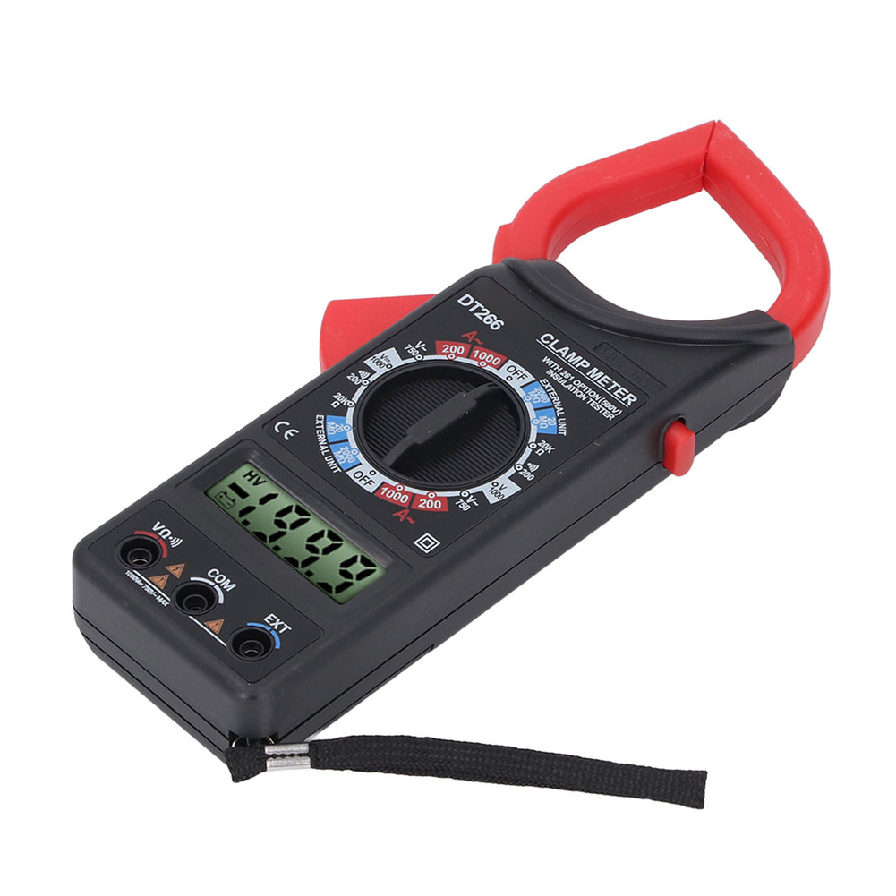 DT266 Digital Clamp Meter with Wide Range AC 0 1000A DC 0 1000V Measurement