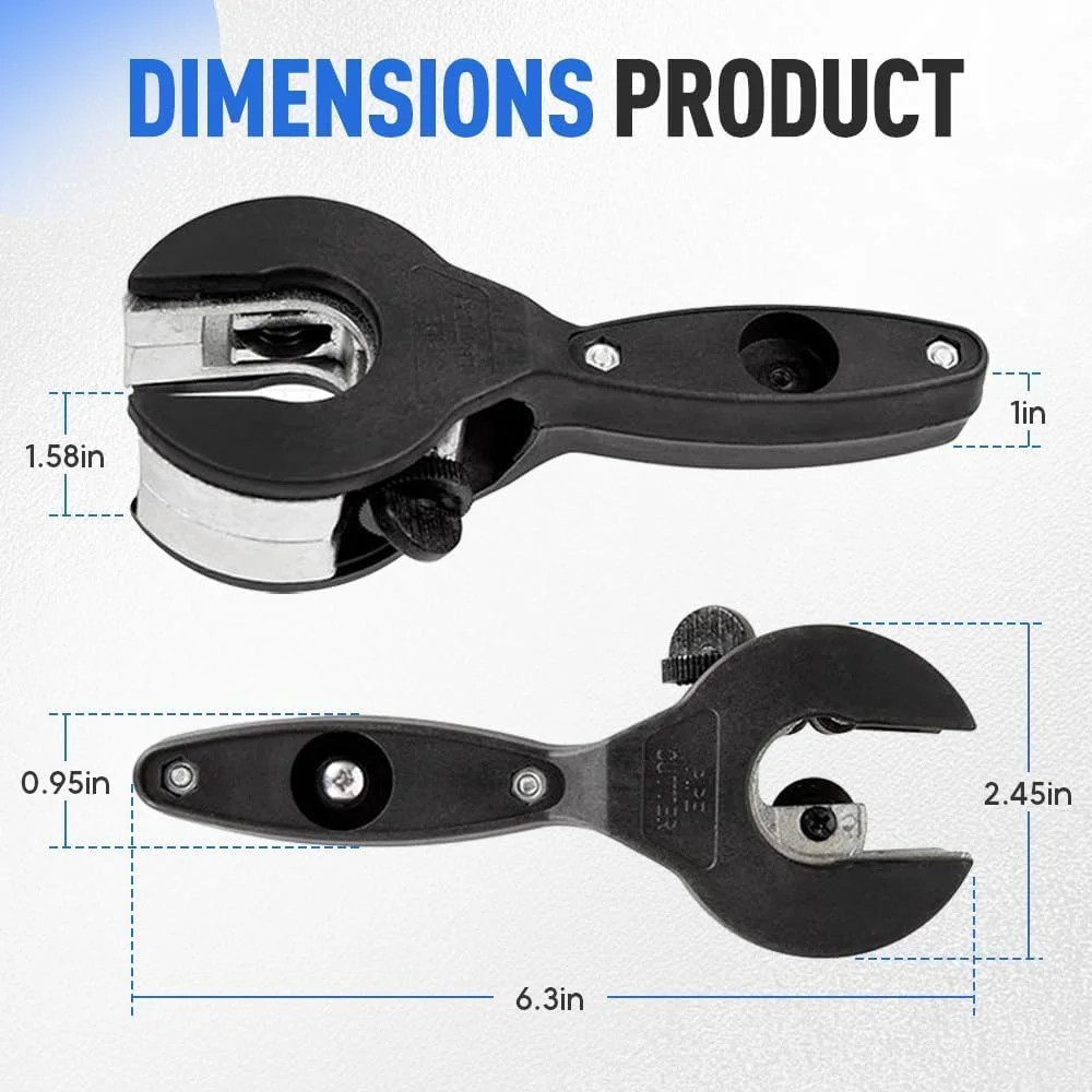 Ratcheting Tubing Cutter Tool Copper PVC Pipe Ratchet Tube 8-29mm Tube Cutter