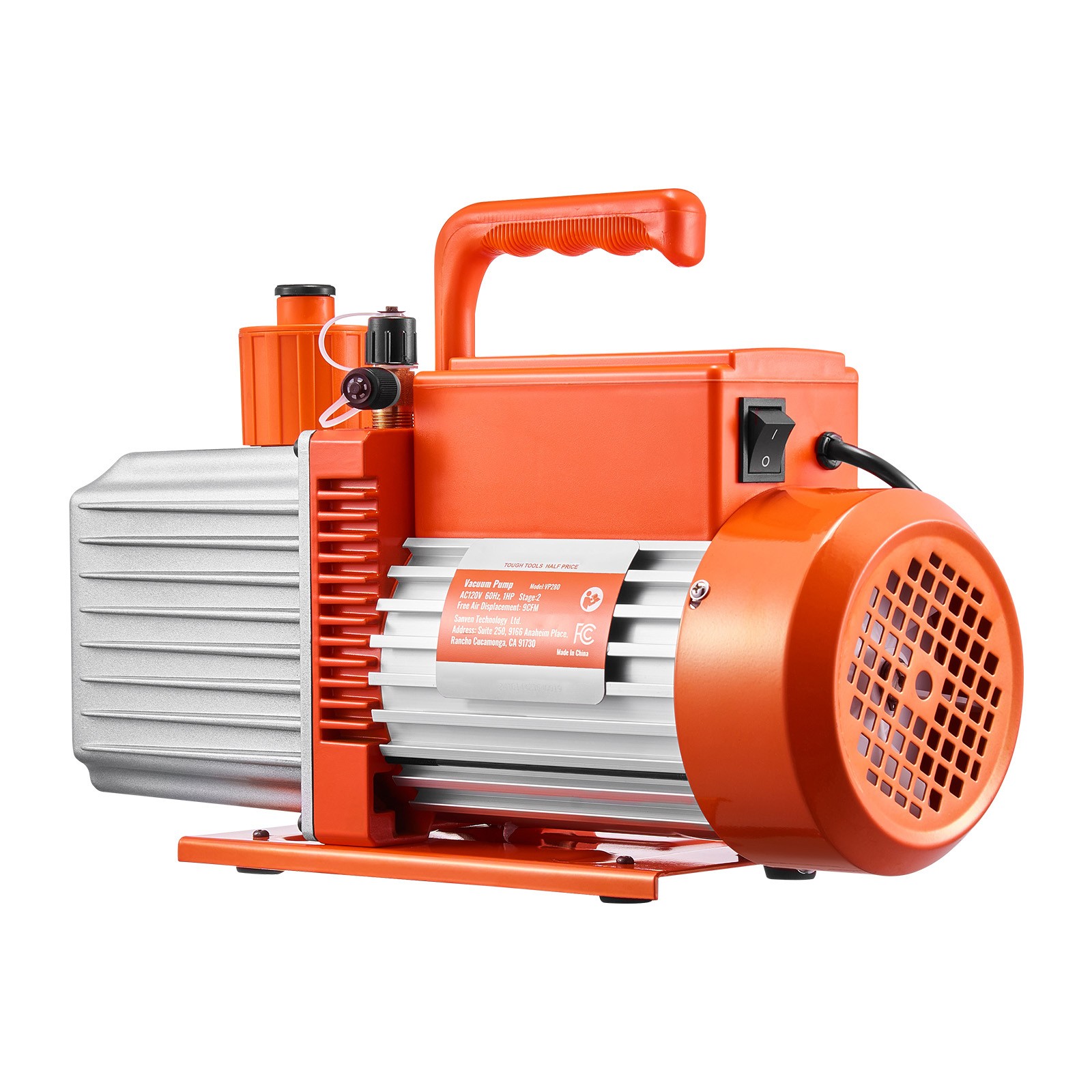 Uimoso 9 CFM 2-Stage Rotary Vane Vacuum Pump with Oil for HVAC Systems