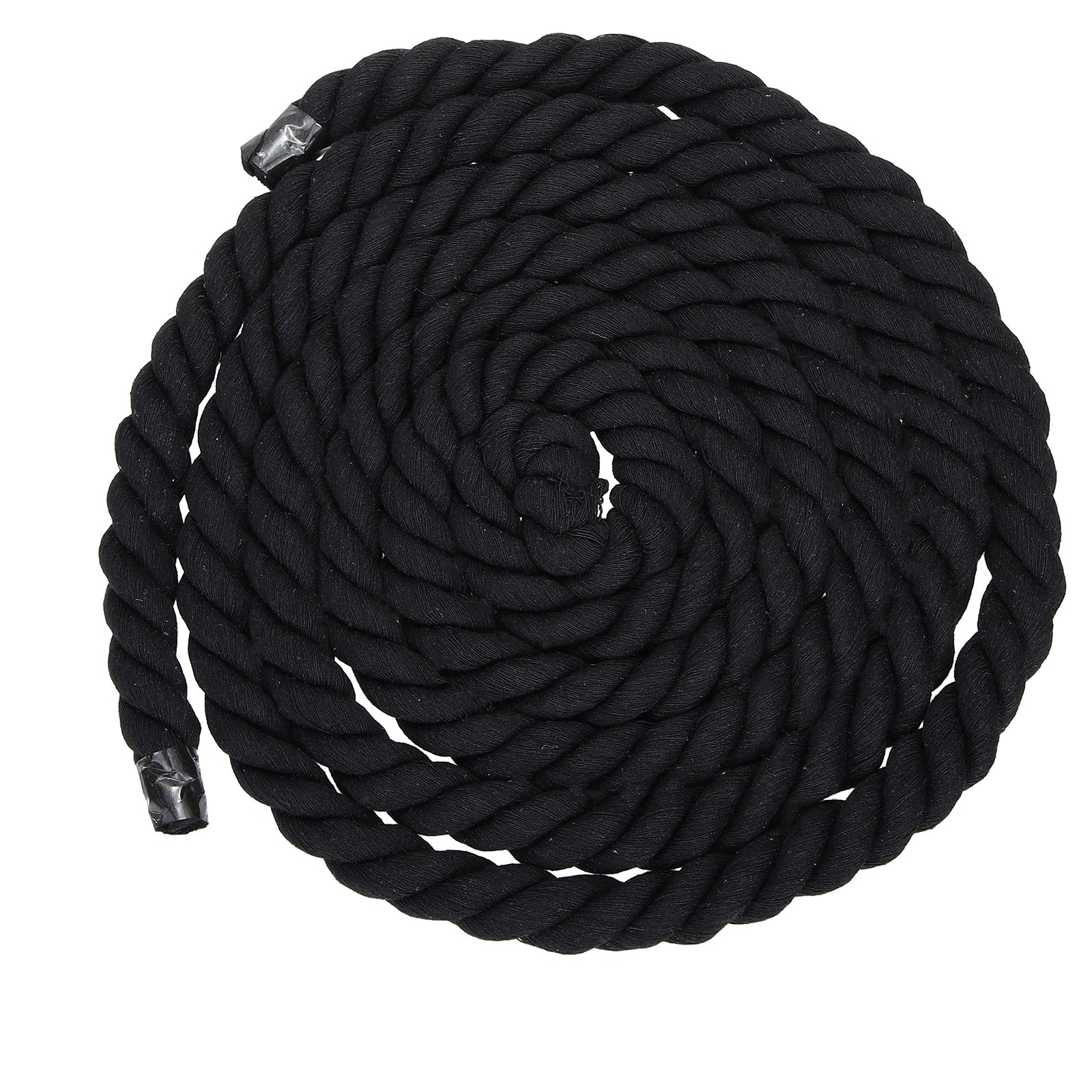 20mm x 11.5 Feet Black Cotton Rope 3 Strand for DIY Wall Hanging Knotting