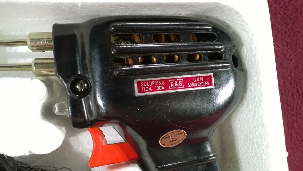 K&S KWIK-HEET ELECTRIC SOLDERING GUN 110V/100W MODEL 1200 W/ EXTRA TIP IN BOX