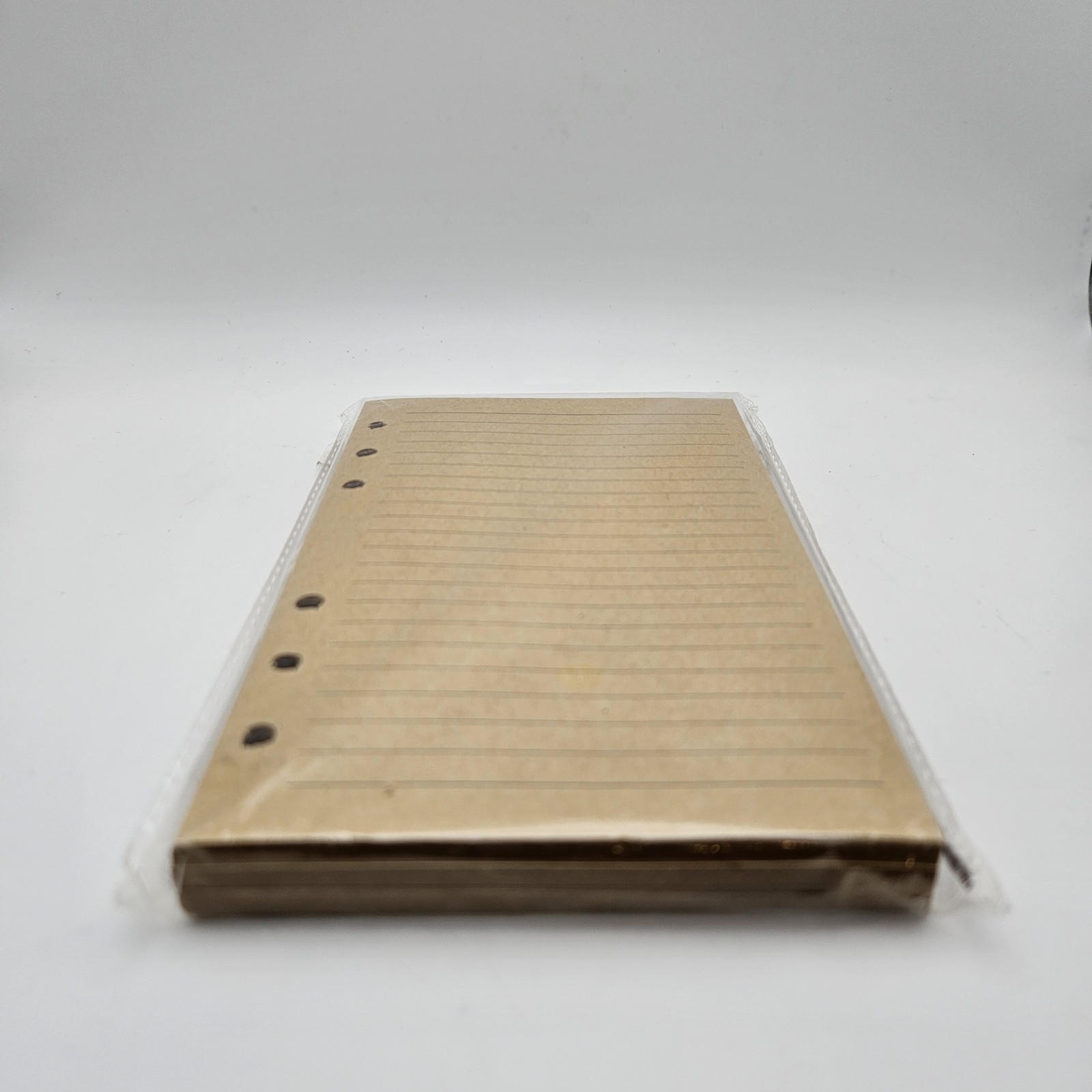 Leather Journal 6 ring Sketchbook Pages w/ 2 New Lined Page Refill Packs