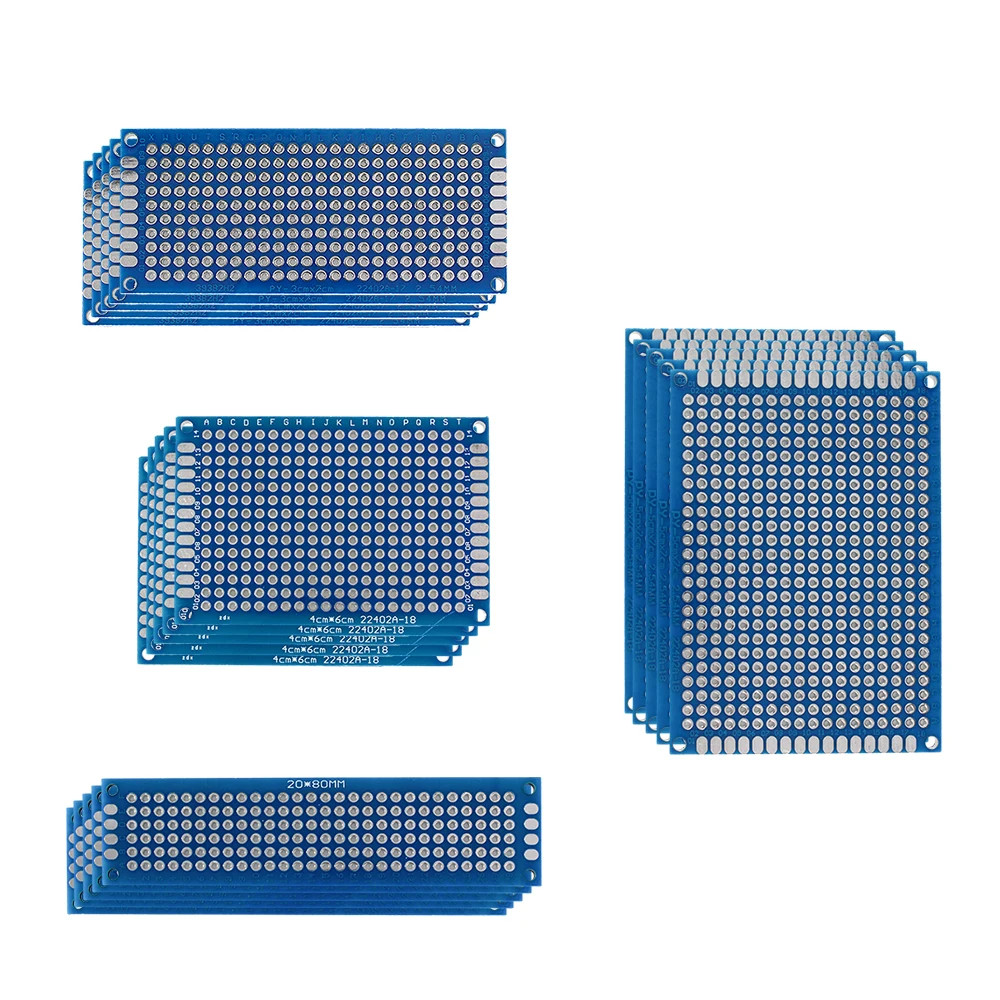 Double Side PCB Prototype Board Printed Circuit Protoboard DIY Circuit 2*8 5*7cm
