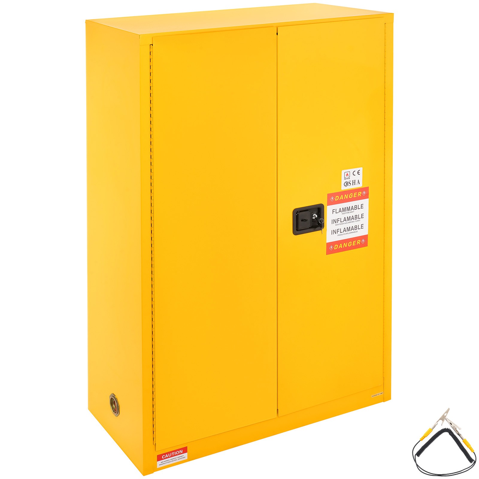 Flammable Safety Cabinet Liquid Storage 45 Gal 42.9×18.1×65.2 in Cabinet