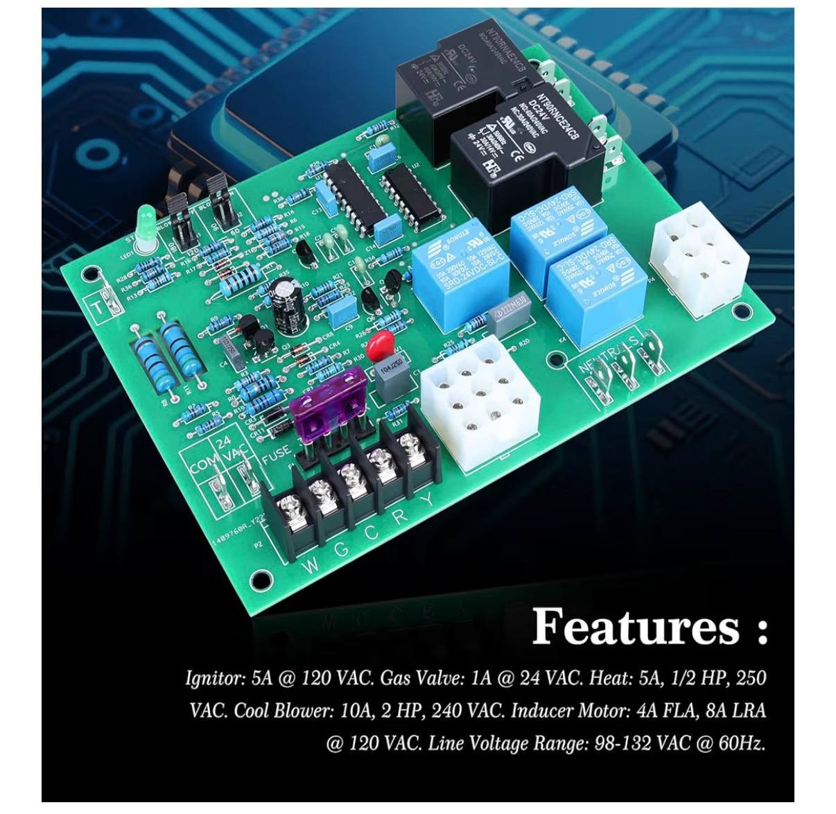 S1-7990-319P Furnace Control Board Replacement for 031-01910 031-01932 ICM2801