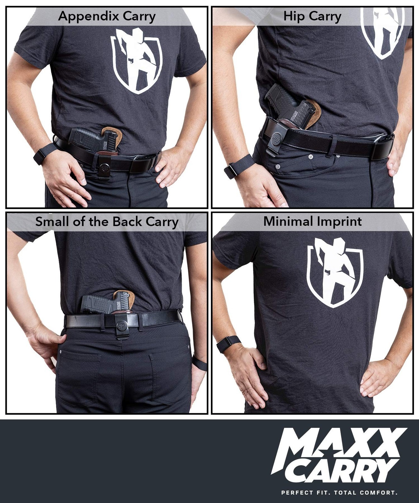 Maxx Carry Inside The Waistband Leather Holster Fits SIG P365 XL. IWB Holster.