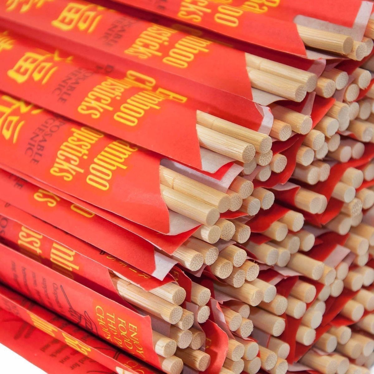 Kari-Out Chopsticks Bamboo 9″ Individually Wrapped 5-100 Pair Free Ship US Only
