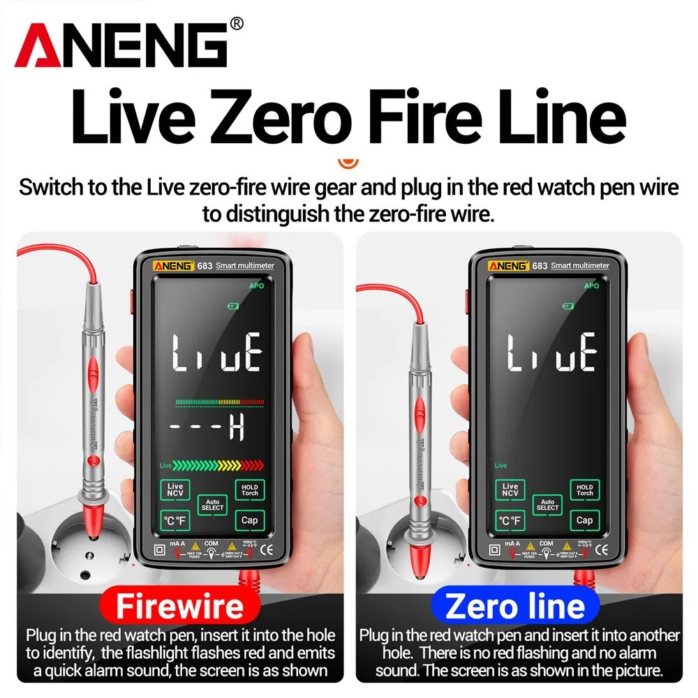 13 in 1 Rechargeable Digital Multimeter – Electrical & NCV Testing