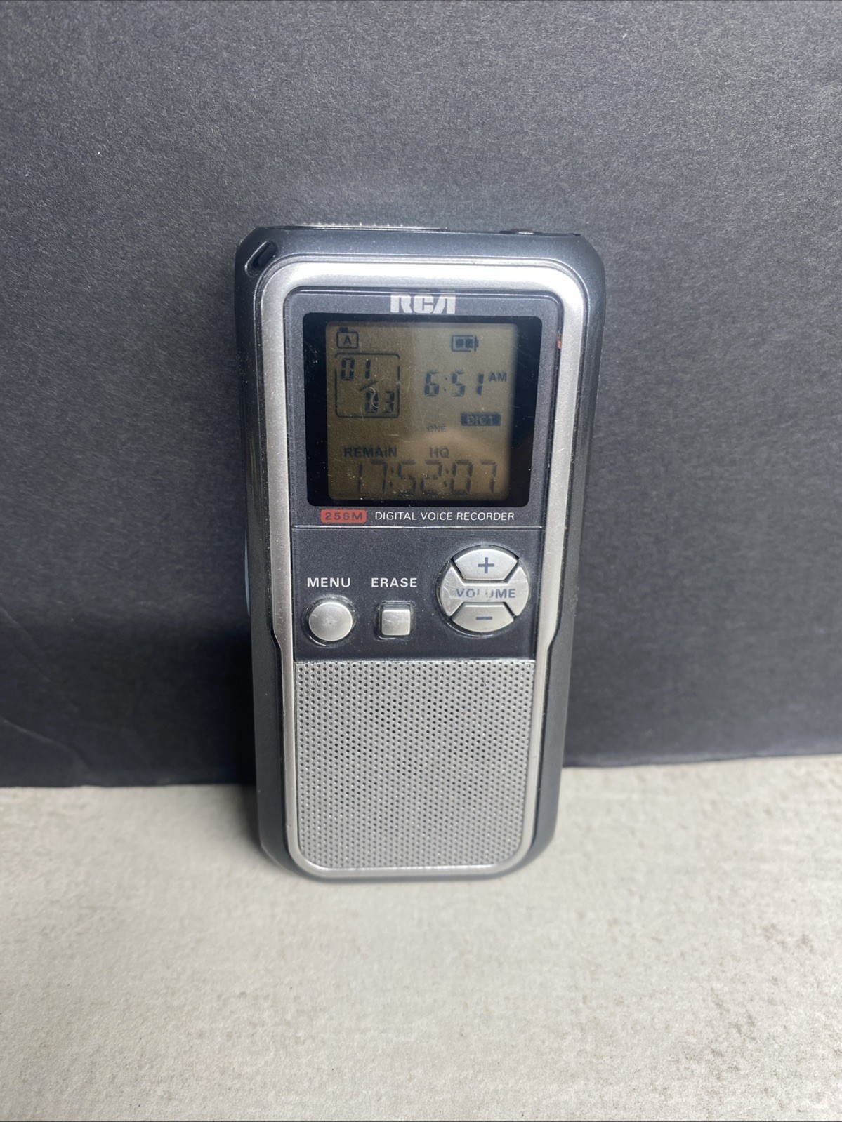 RCA RP5120-A Handheld 256MB Digital Voice Recorder Dictaphone TESTED