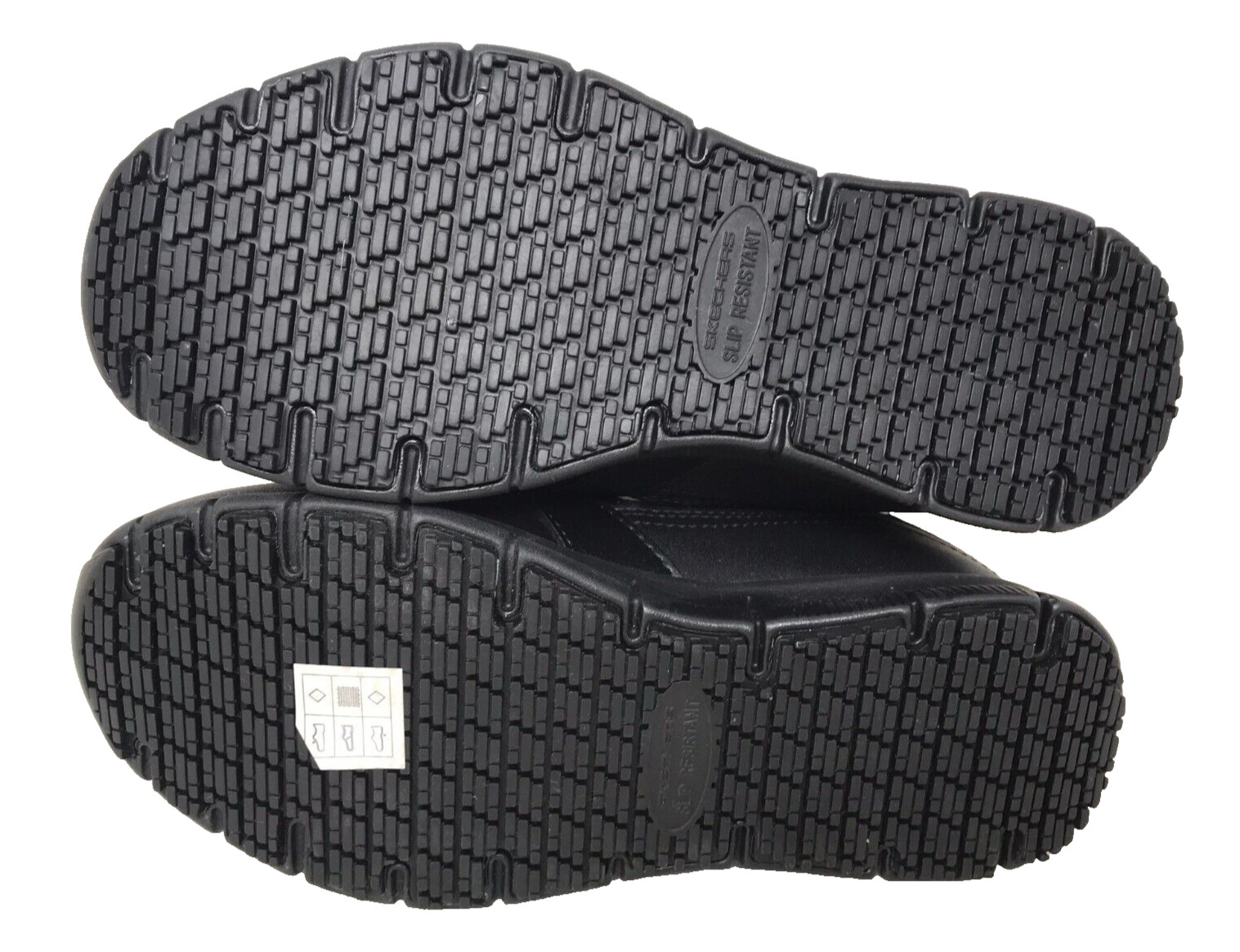 Skechers Women’s Work Nampa Wyola Lace Up Slip Resistant Shoes Blk Size:10 120Y