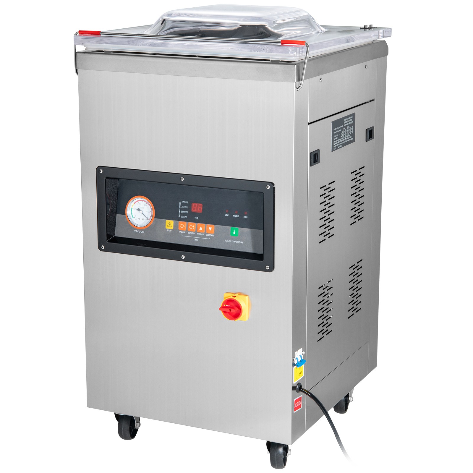 Commercial Vacuum Sealer Extra Deep 200mm Automatic Food Packing Sealing Machine