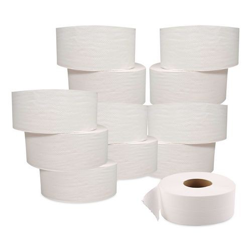 GEN JRT Jumbo Roll Bath Tissue 2 Ply 1000 ft White 12 Roll Case