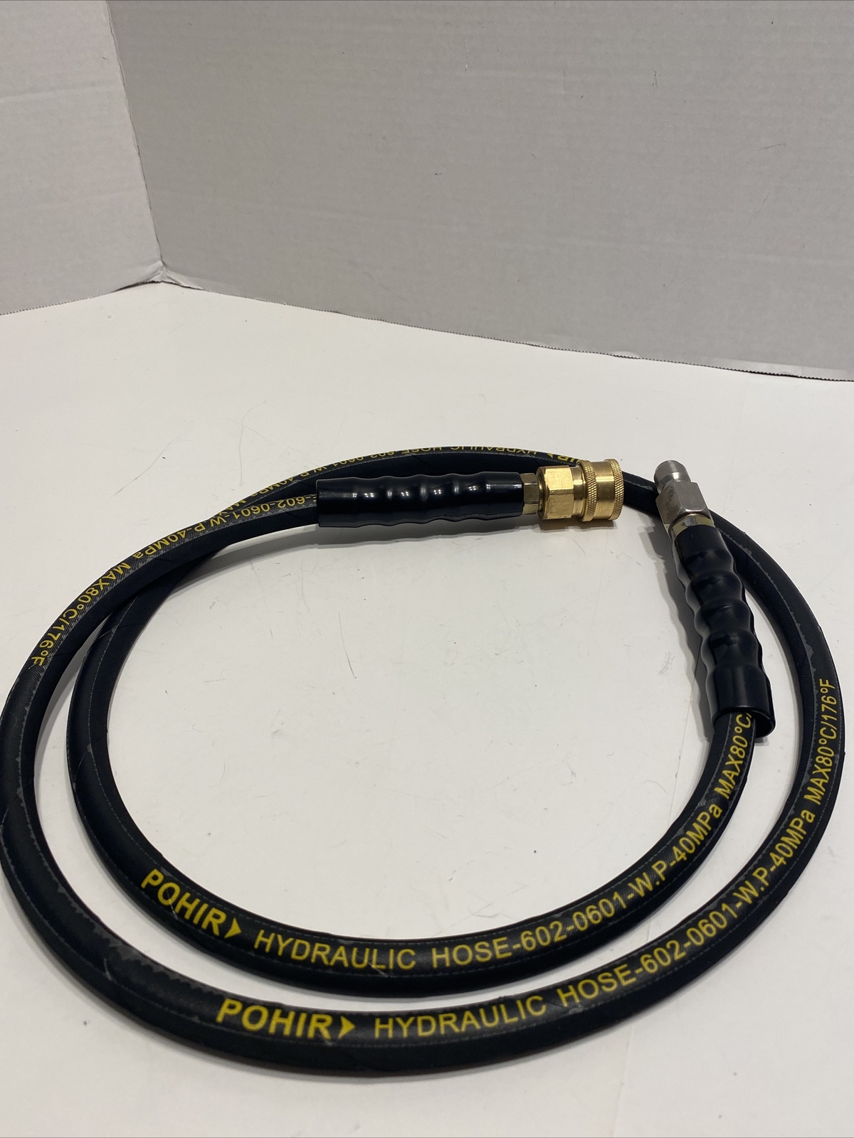 Pohir hydraulic hose 602-0601-W.P-40MPa Max80*C/176*F New