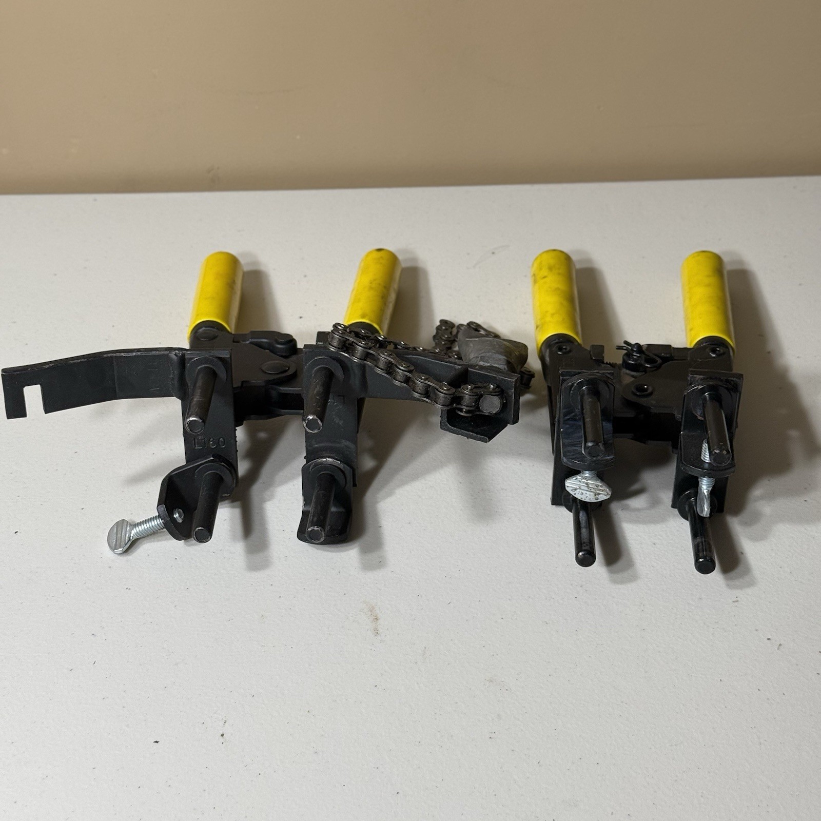 nVent ERICO Cadweld L160 Exothermic Welding Mold Handle Clamps Lot Chain Pipe