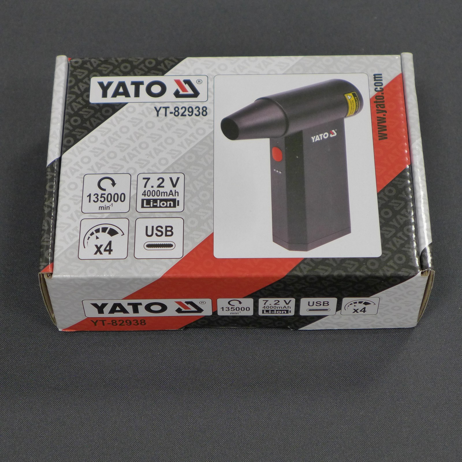 Yato Cordless Mini Turbo Air Blower 7.2V 4Ah YT-82938