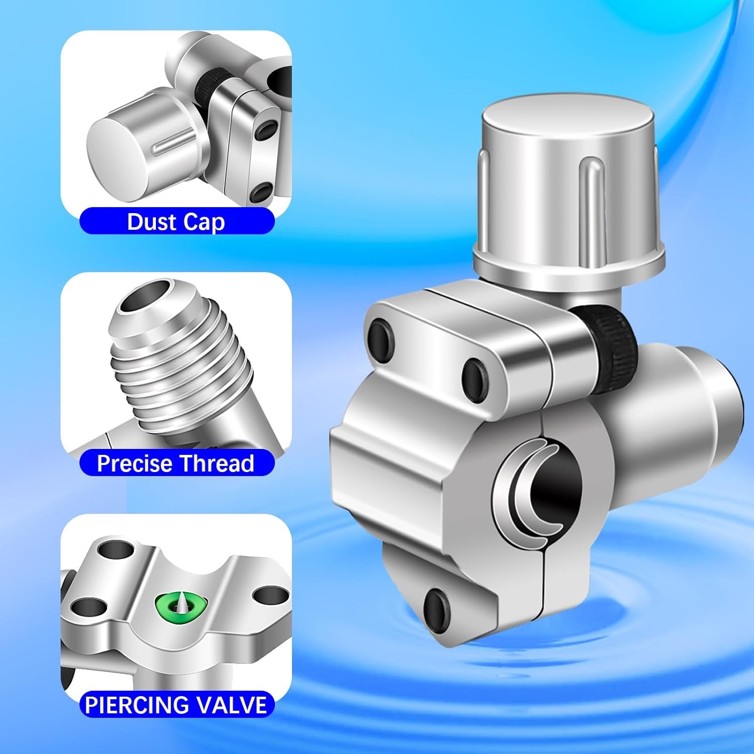 6PCS For HVAC System Air Conditioner BPV-31 Bullet Piercing Valve Line Tap Valve