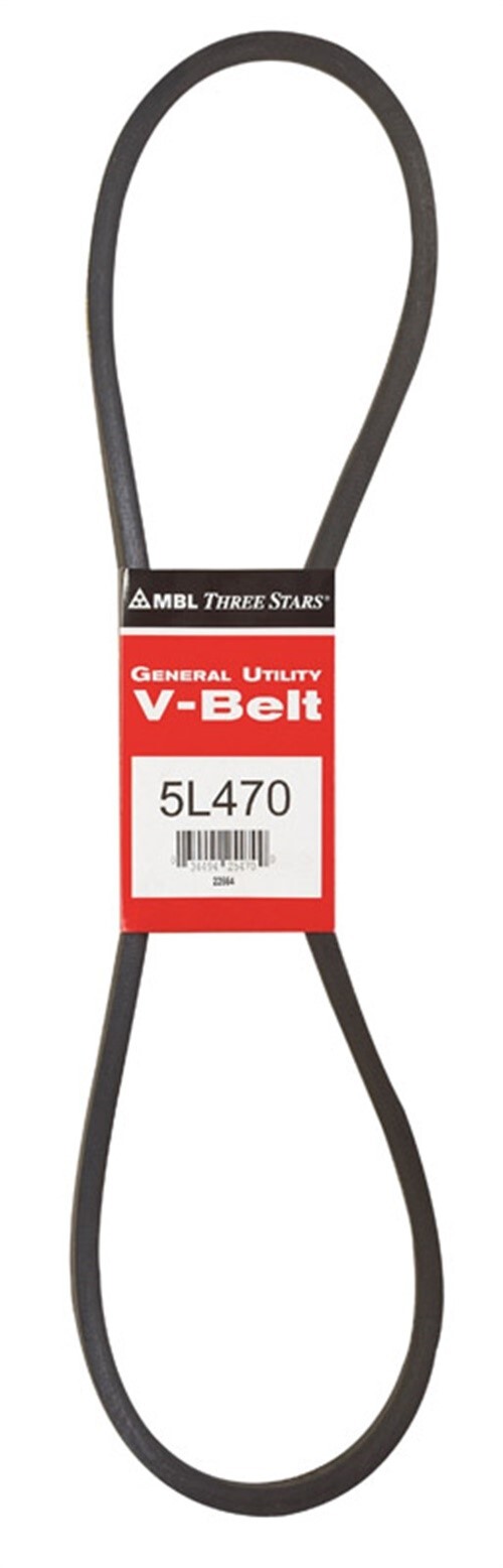 Mitsuboshi FHP 5L470 All Utility V-Belt 0.63in. W X 47in. L /Fractional Motors