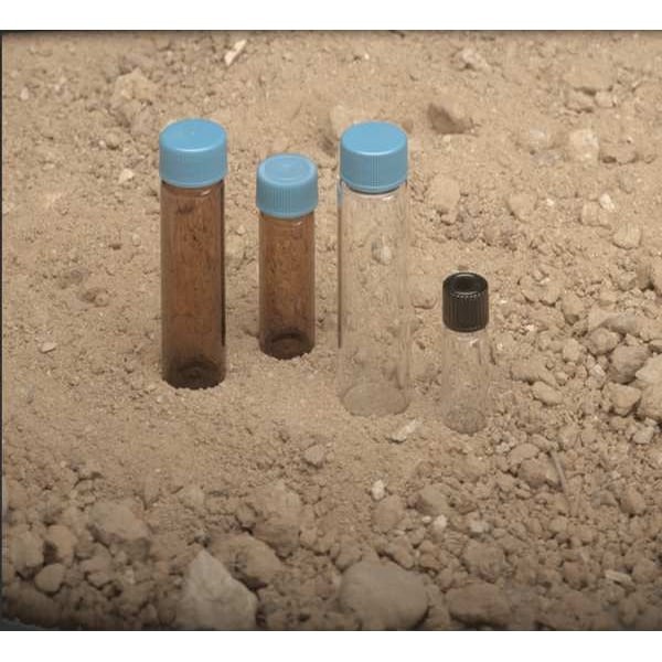 Zoro Select 3Leh7 Vial Screw Cap Glass 8Ml Amber, Pk144, 3Leh7