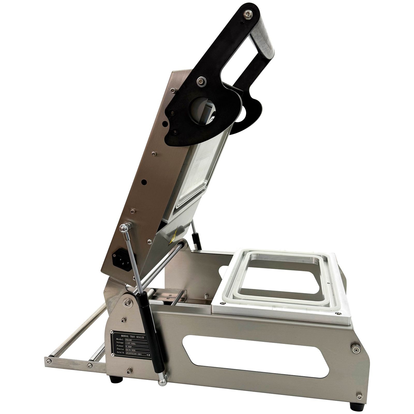 Hand-Operated Industrial Food Tray Sealer 0.8KW Manual Plastic Container Sealer