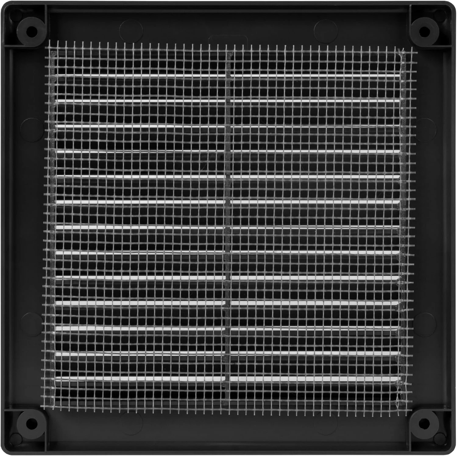 6 x 6 Inch [Frame Dimensions] Black Air Vent Cover – Plastic Square Air Vent Gri