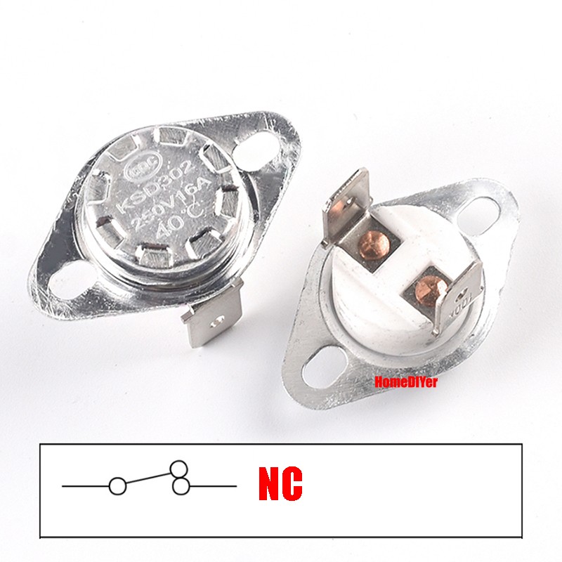 KSD301/302 Temperature Controlled Switch Control Sensor Range 40-200℃ NC/NO 250V