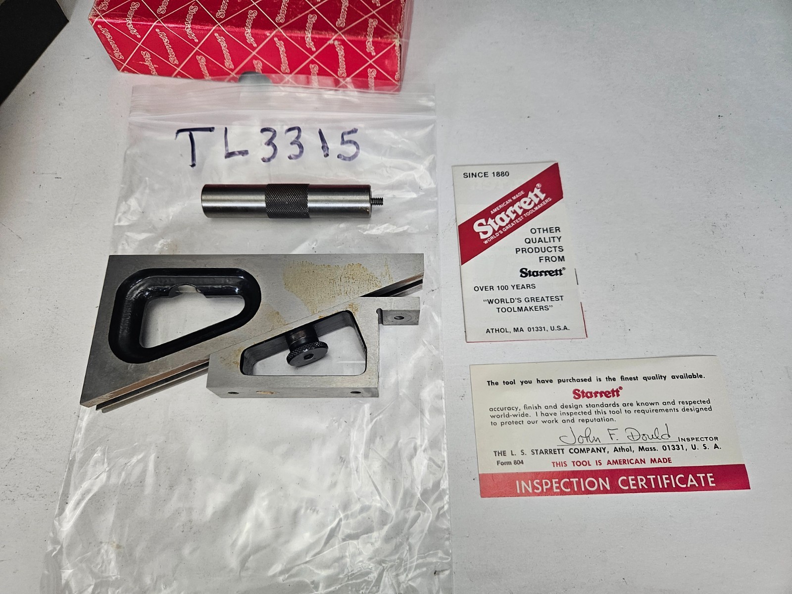 STARRETT #599 PLANER AND SHAPER GAGE EDP#52627 NEW OLD STOCK (TL3315)