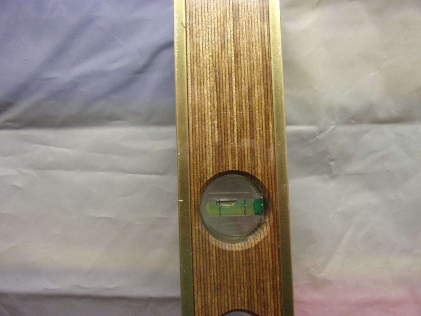 STARRETT 24″ Brass Bound Laminated Mahogany Builders & Contractors Level NOS