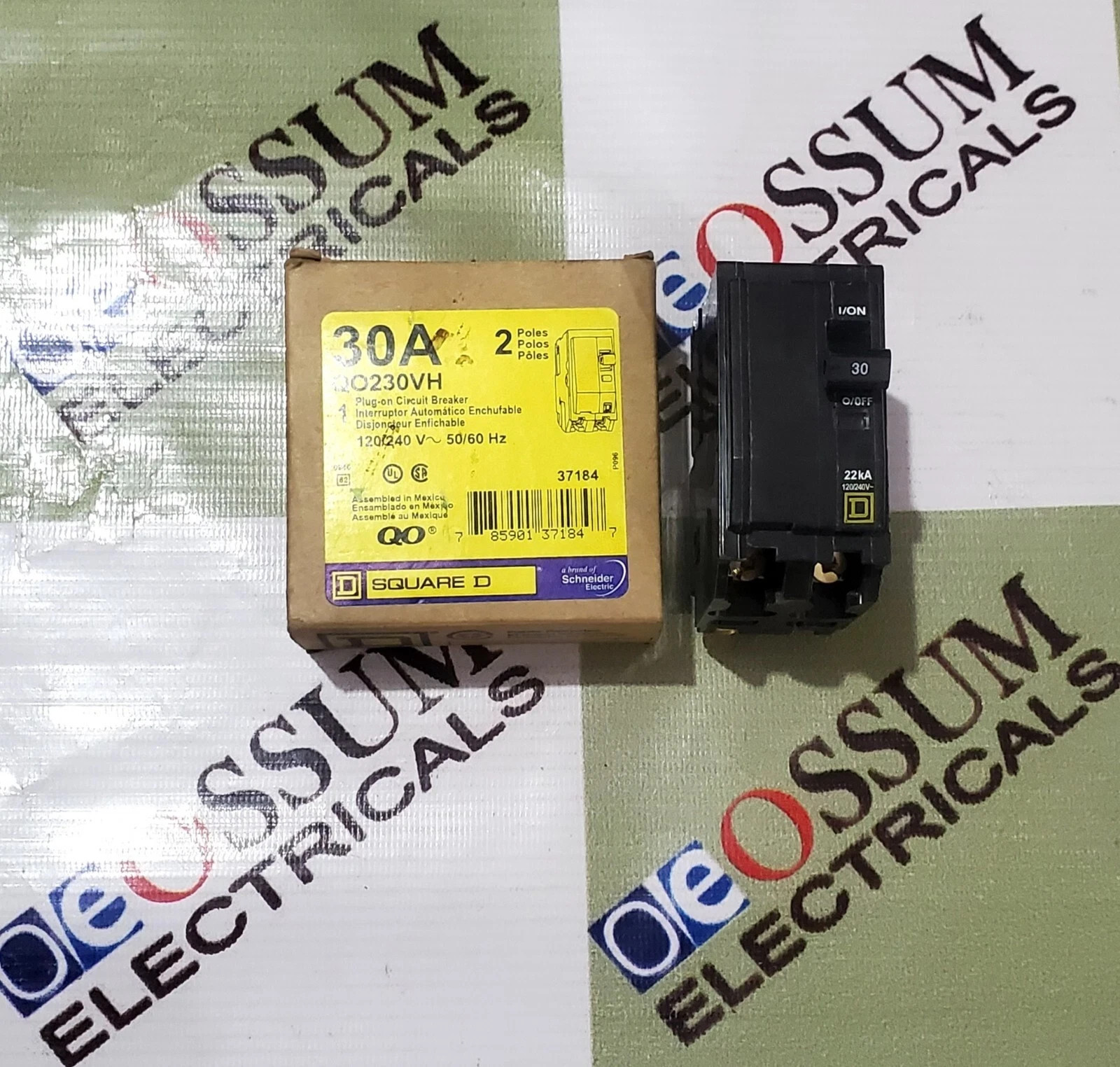 SQUARE D QO230VH CIRCUIT BREAKER 30AMP 2POLE VOLTAGE 120/240VAC FAST SHIPPING