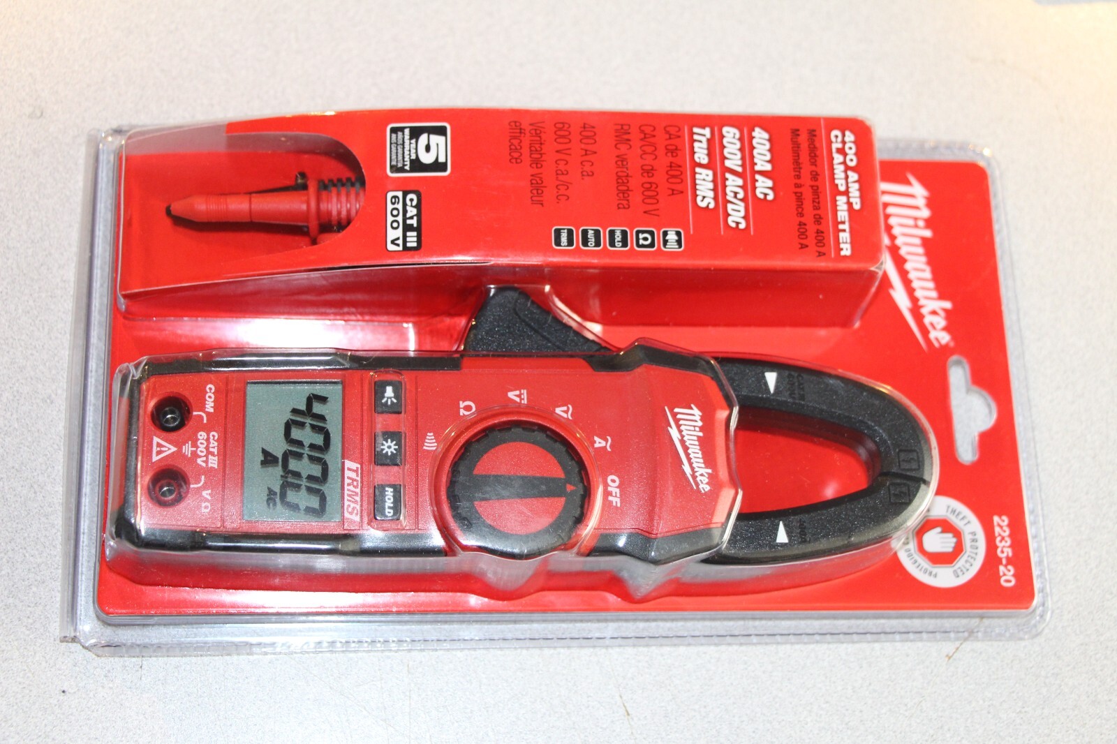 Milwaukee 2235-20 400 Amp 400A 600V AC/DC Clamp Meter NEW